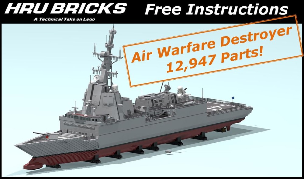 Lego AWD Air Warfare Destroyer Naval Vessel