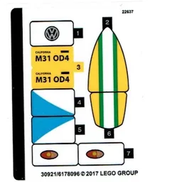 Sticker Sheet for Set 40252-1 / [No Color/Any Color]