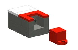 Lego keychain with keychain holder