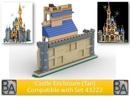 Set 43222 Castle Enclosure (Tan)
