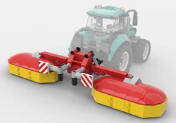 Back mower for lego city tractor 60498