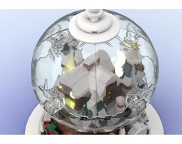 Winter Cabin Snow Globe