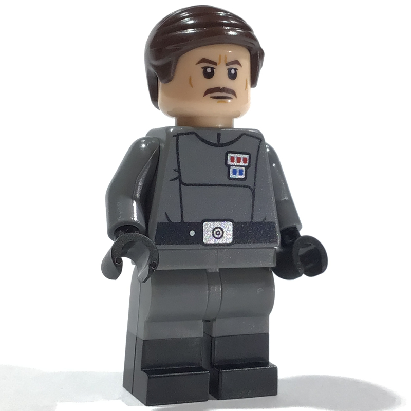 Lego Admiral Wulf Yularen, Dark Brown Hair