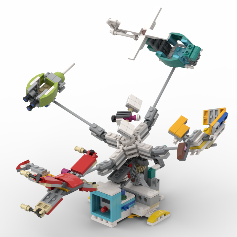 Lego Sky Carousel , 31119 Alternate Build and Addon to B-Model 'Swing Boats'