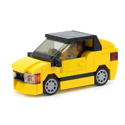 Small yellow roadster