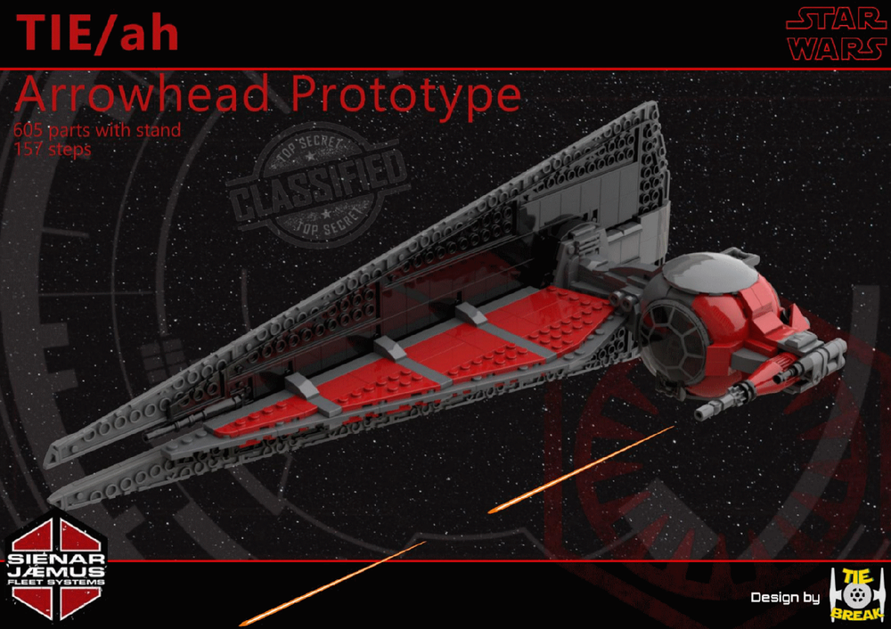 Lego TIE Arrowhead (TIE/ah)