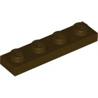Plate 1 x 4 / Dark Brown