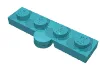 Hinge Plate 1 x 4 Swivel Top / Base - Solid Clip [Complete Assembly] / Medium Azure