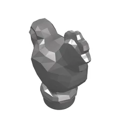 Animal, Chicken [Plain] / Flat Silver
