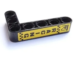 Technic, Liftarm, Modified Bent Thick L-Shape 3 x 5 with 'RACING' Pattern (Sticker) - Sets 8041 / 42041