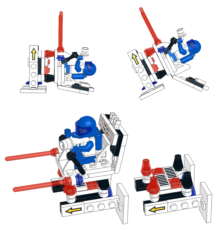 Lego 6828-1 rocket