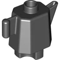 Duplo Teapot / Coffeepot, Indented Base / Black