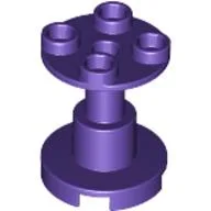 Support Round 2 x 2 x 2 Stand with Reach-Through Center Hole / Dark Purple