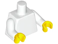 Torso Plain / White Arms / Yellow Hands