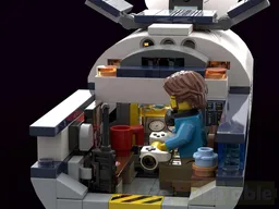 Lunar Research Base Control Room & Drill Drone Storage Module