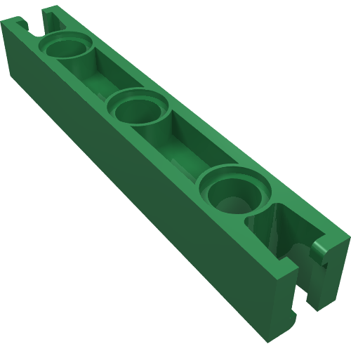 Lego Znap Beam 7, 3 Holes / Green