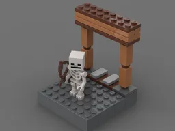 Minecraft Skeleton Stand