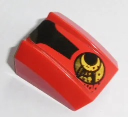 Slope, Curved 2 x 2 Lip with Exhaust Outlet and Dirt and Black Stripe Pattern Model Right Side (Sticker) - Set 8864