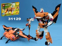 Transformer Beast Wars Depth Charge / Manta ray using LEGO Creator 31129: Majestic Tiger