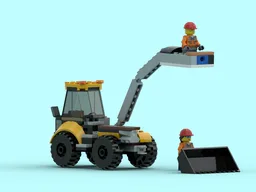 Construction Digger with lifting platform