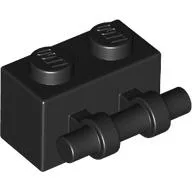 Brick Special 1 x 2 with Handle / Black