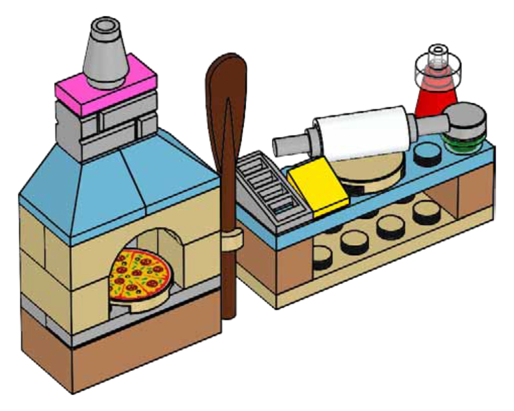Lego Stephanie's Pizza Bakery