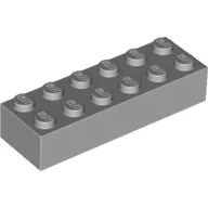 Brick 2 x 6 / Light Bluish Gray