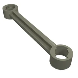 Technic Link 1 x 6 with Stoppers / Dark Gray