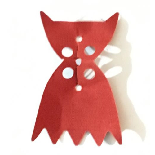 Lego Neckwear Cape, Angular Pointed Collar, with 5 Points with Black Back