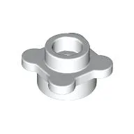 Plant, Flower, Plate Round 1 x 1 with 4 Petals / White