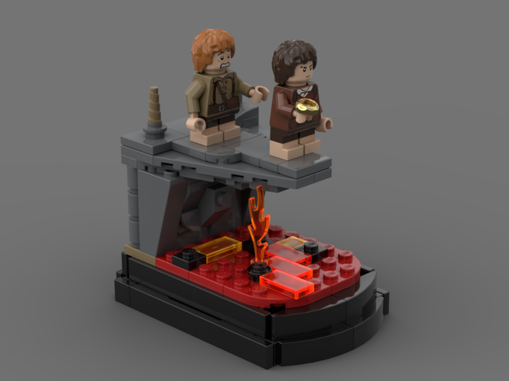 Lego Mount Doom Display