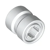 Wheel 8 x 9 with Hole Notched for Wheels Holder Pin, Re-inforced Back / White