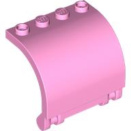 Lego Panel 3 x 4 x 3 Curved / Bright Pink