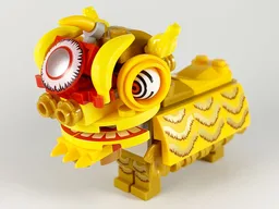 Lion Dance Costume Gold - Brick Built