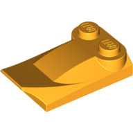 Lego Brick Wedged, Curved 2 x 3 x 2/3 Two Studs, Wing End / Bright Light Orange