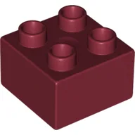 Duplo Brick 2 x 2 / Dark Red