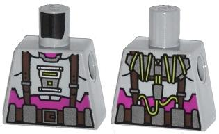 Lego Torso Armor with Suspenders and Utility Belt over Purple Shirt Pattern