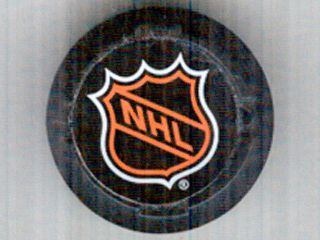 Lego Sports Hockey Puck, Large with NHL Logo Pattern (Sticker) - Sets 3540 / 3541 / 3542 / 3543 / 3544 / 3545