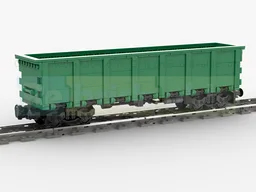 Open Goods Wagon with 4 axles "U.S. style"