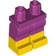 Hips with Magenta Legs and Yellow Boots Pattern / Magenta