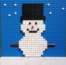 2D snowman