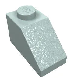 Brick Sloped 45° 2 x 1 with Bottom Pin / Light Aqua