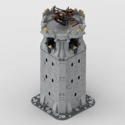 Medieval Castle: Tower - Modular with Full interior