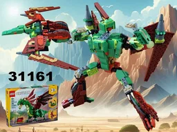 Dinobot Swoop (Transformer Pteranodon) using LEGO Creator 31161: Medieval Dragon