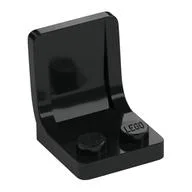 Seat / Chair 2 x 2 with Center Sprue Mark / Black