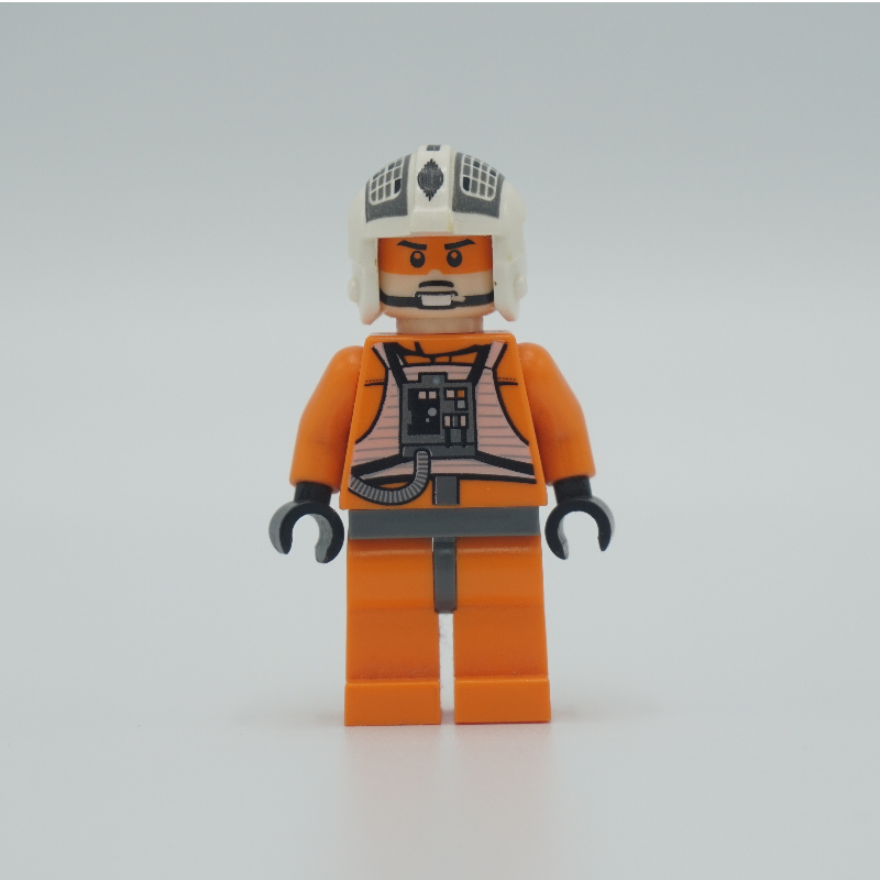 Lego Dutch Vander / Rebel Pilot Y-wing, Plain Legs, Visor