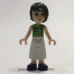 David - Lime Shirt, White Apron