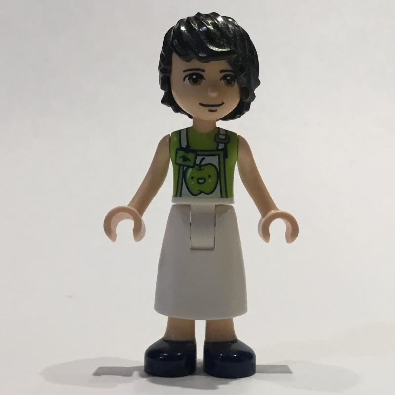 Lego David - Lime Shirt, White Apron