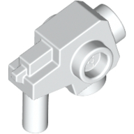 Lego Weapon Gun / Blaster with Studs on Side / White