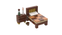 LEGO bed 04 - Grumpy old man.